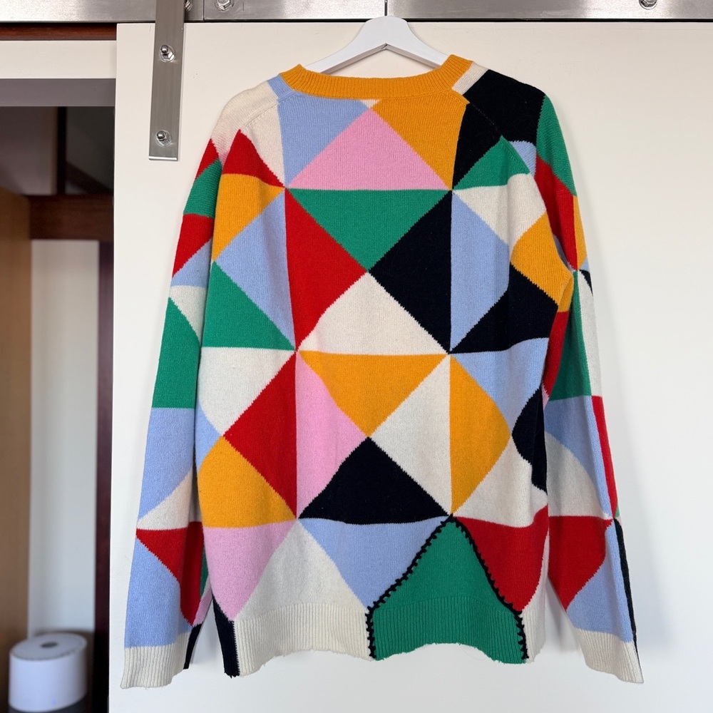Tibi Patchwork Intarsia Sweater - Picture 3 of 9